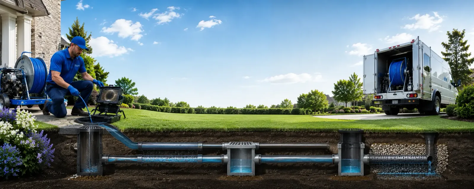 Outdoor drain cleaning information for Eggleston, VA